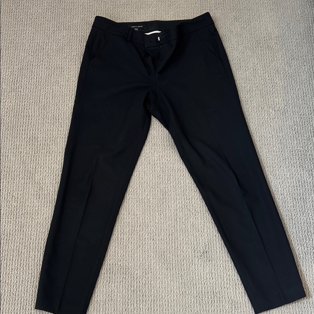 Black Tailored Dress Pants with Smooth Finish